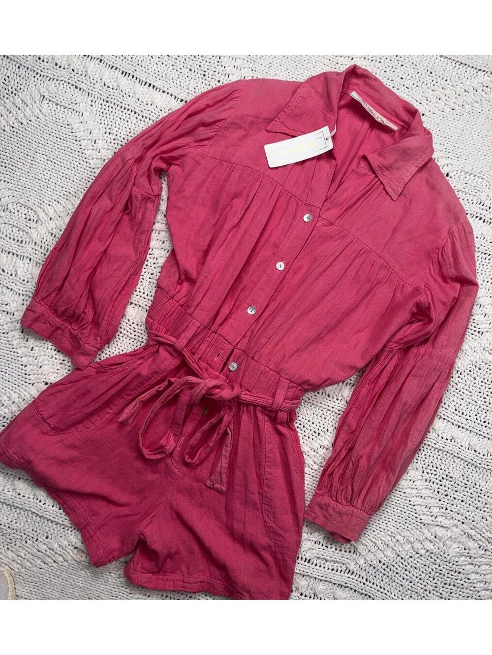 Jen’s pirate Booty romper NWT Breathable Coastal Cotton Size XS